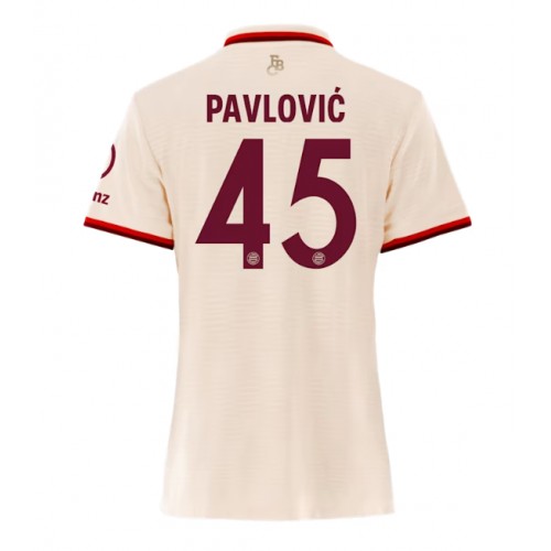 Dámy Fotbalový dres Bayern Munich Aleksandar Pavlovic #45 2024-25 Třetí Krátký Rukáv